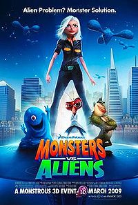 Monsters vs Aliens poster